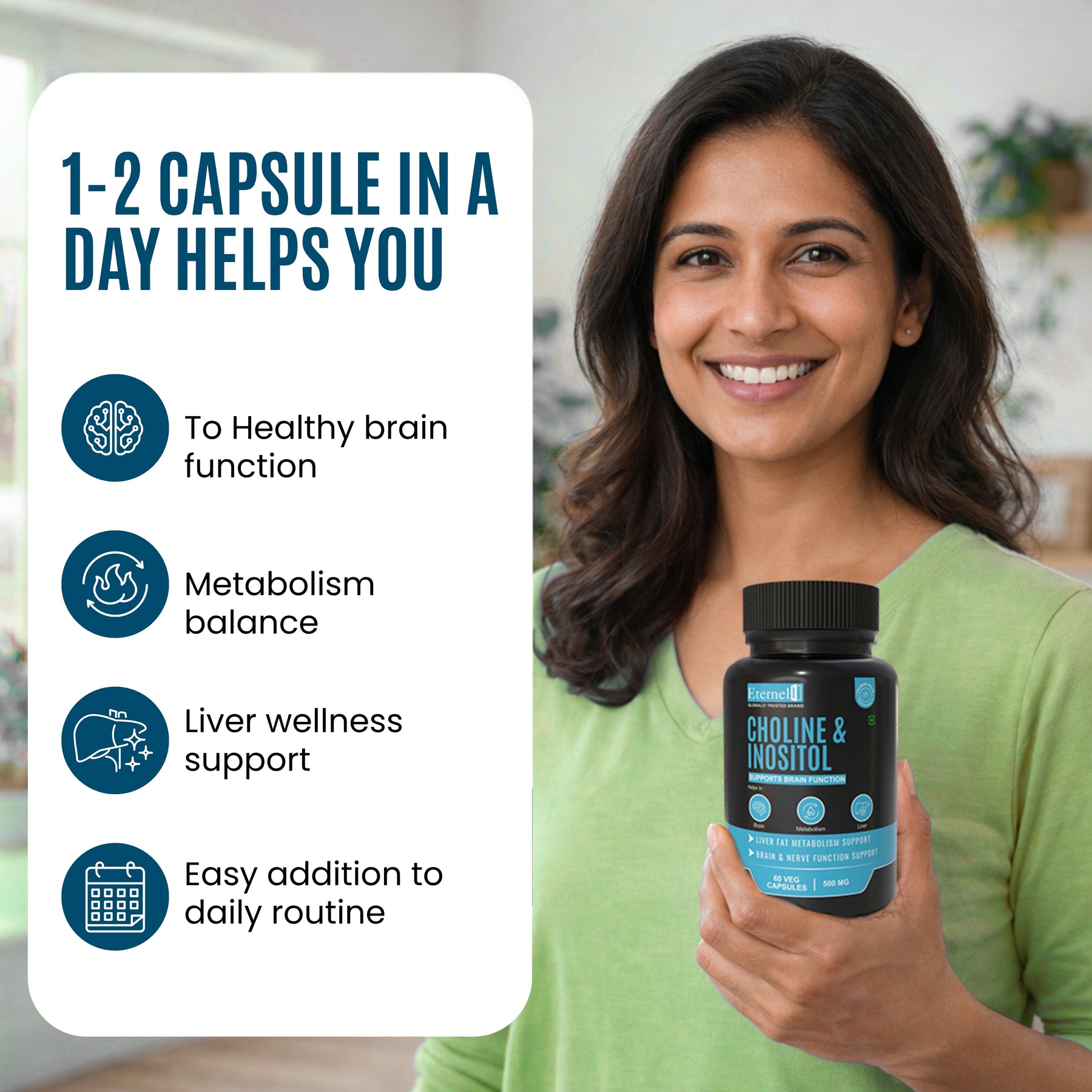 Choline and Inositol - 500mg Capsules
