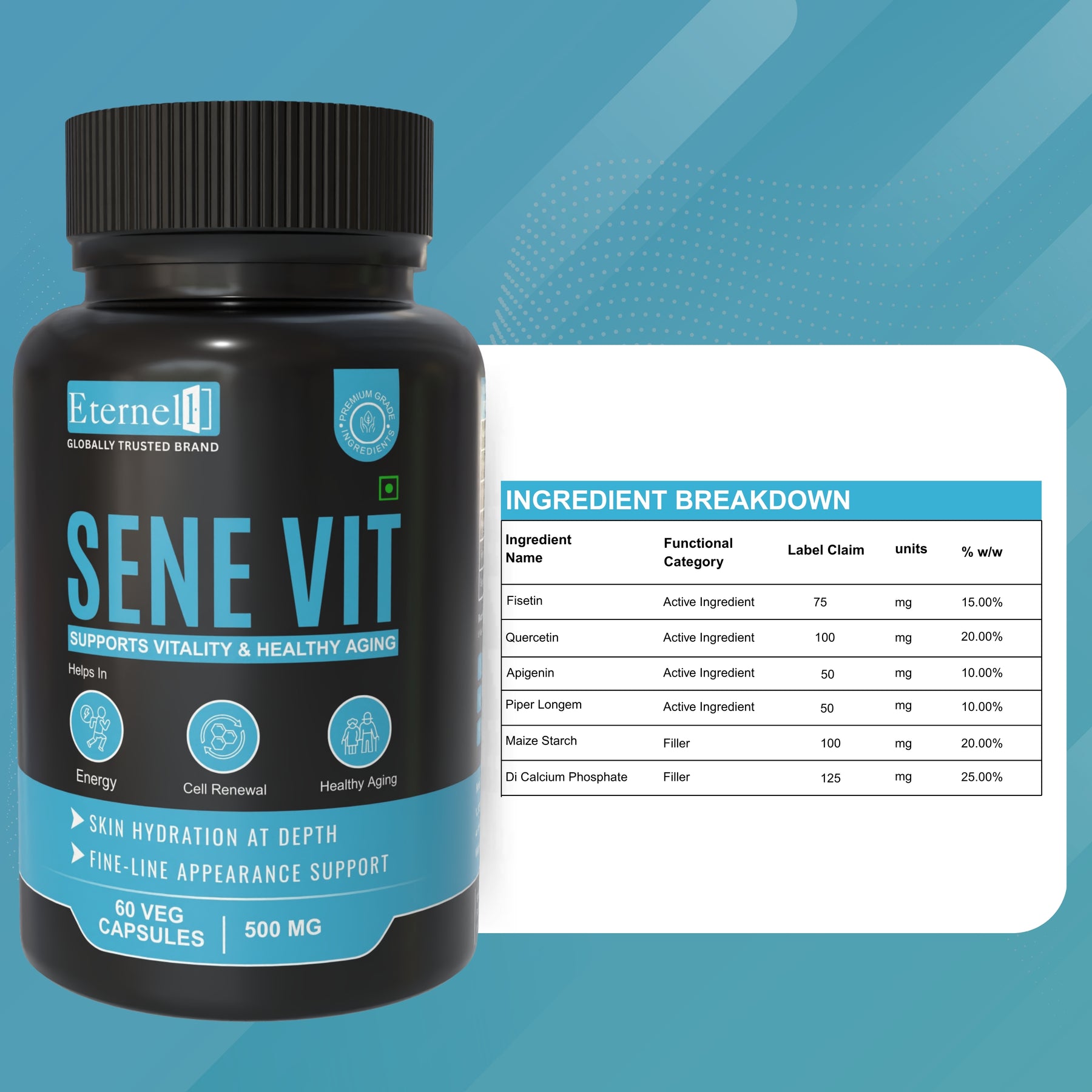 Sene Vit Capsules - 500 mg