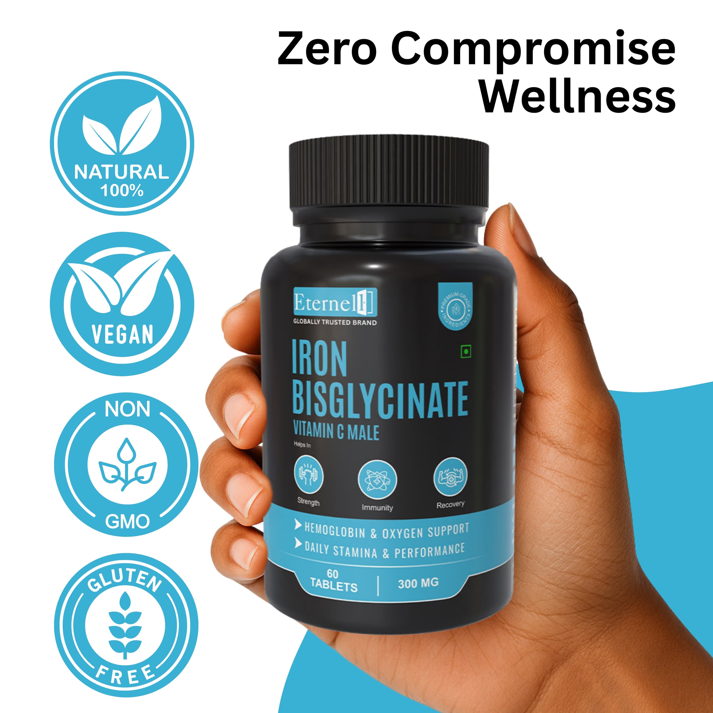 Iron Bisglycinate Vitamin C male Tablet - 300mg