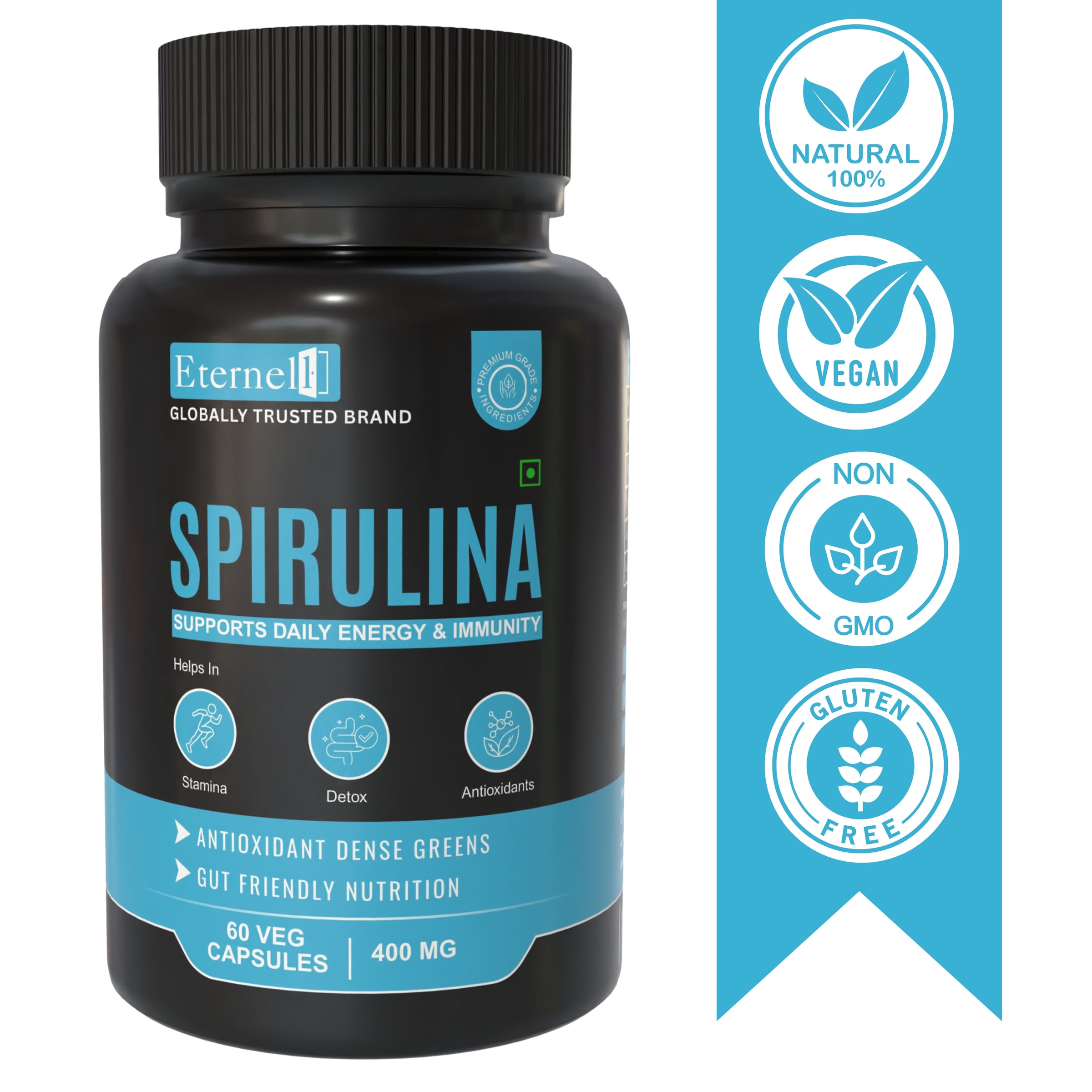 Spirulina Capsules - 400 mg