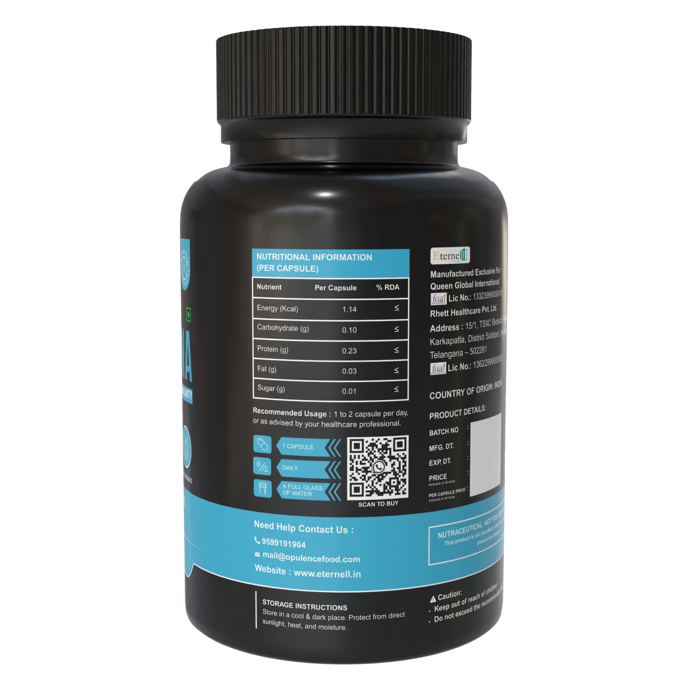 Spirulina Capsules - 400 mg