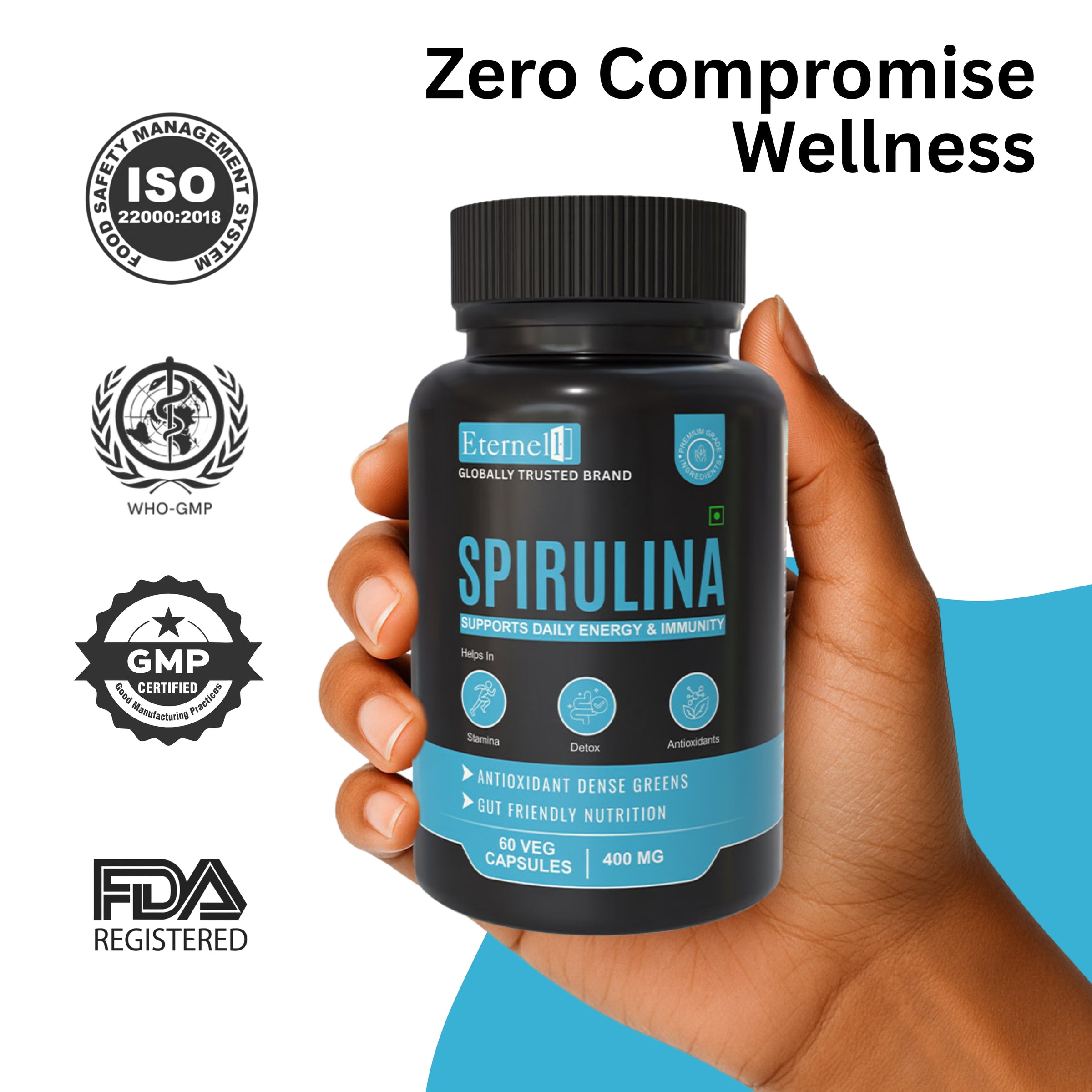 Spirulina Capsules - 400 mg