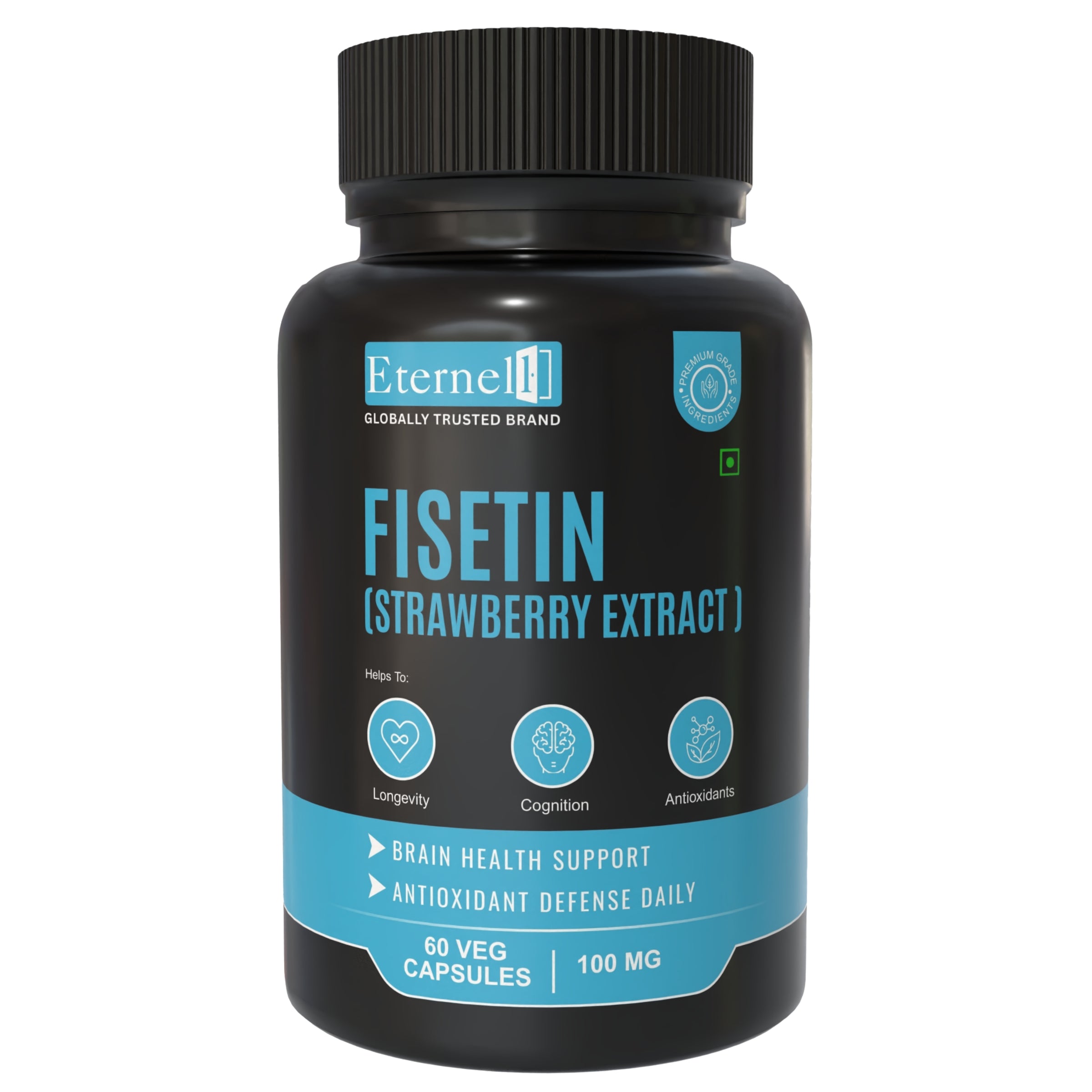 Fisetin (Strawberry Extract) 100 mg  – Anti-Aging & Cellular Health