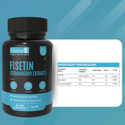 Fisetin (Strawberry Extract) 100 mg  – Anti-Aging & Cellular Health