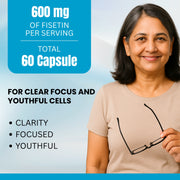 Fisetin (Strawberry Extract) 100 mg  – Anti-Aging & Cellular Health