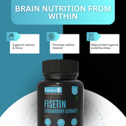 Fisetin (Strawberry Extract) 100 mg  – Anti-Aging & Cellular Health