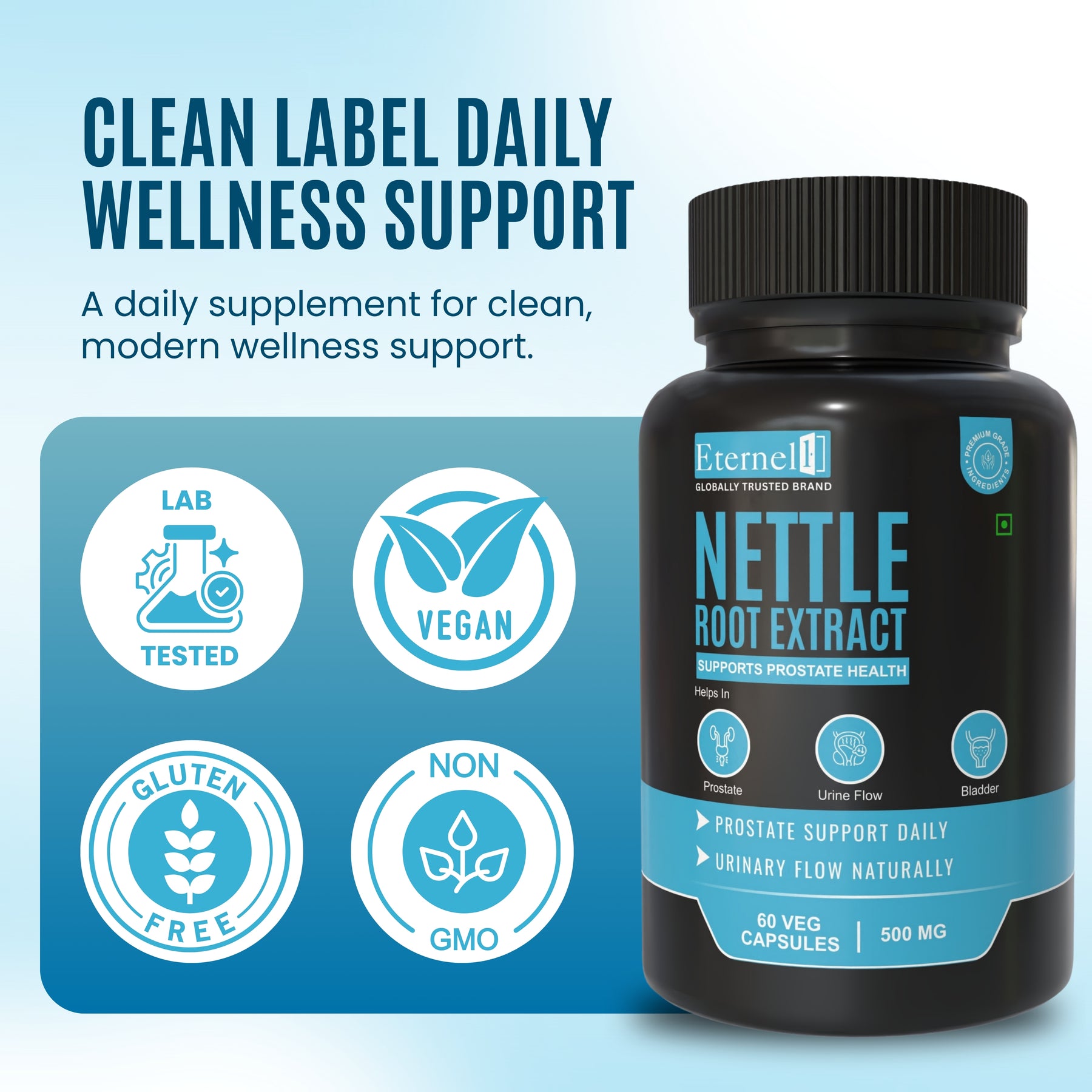 Nettle Root Extract Capsule - 500mg