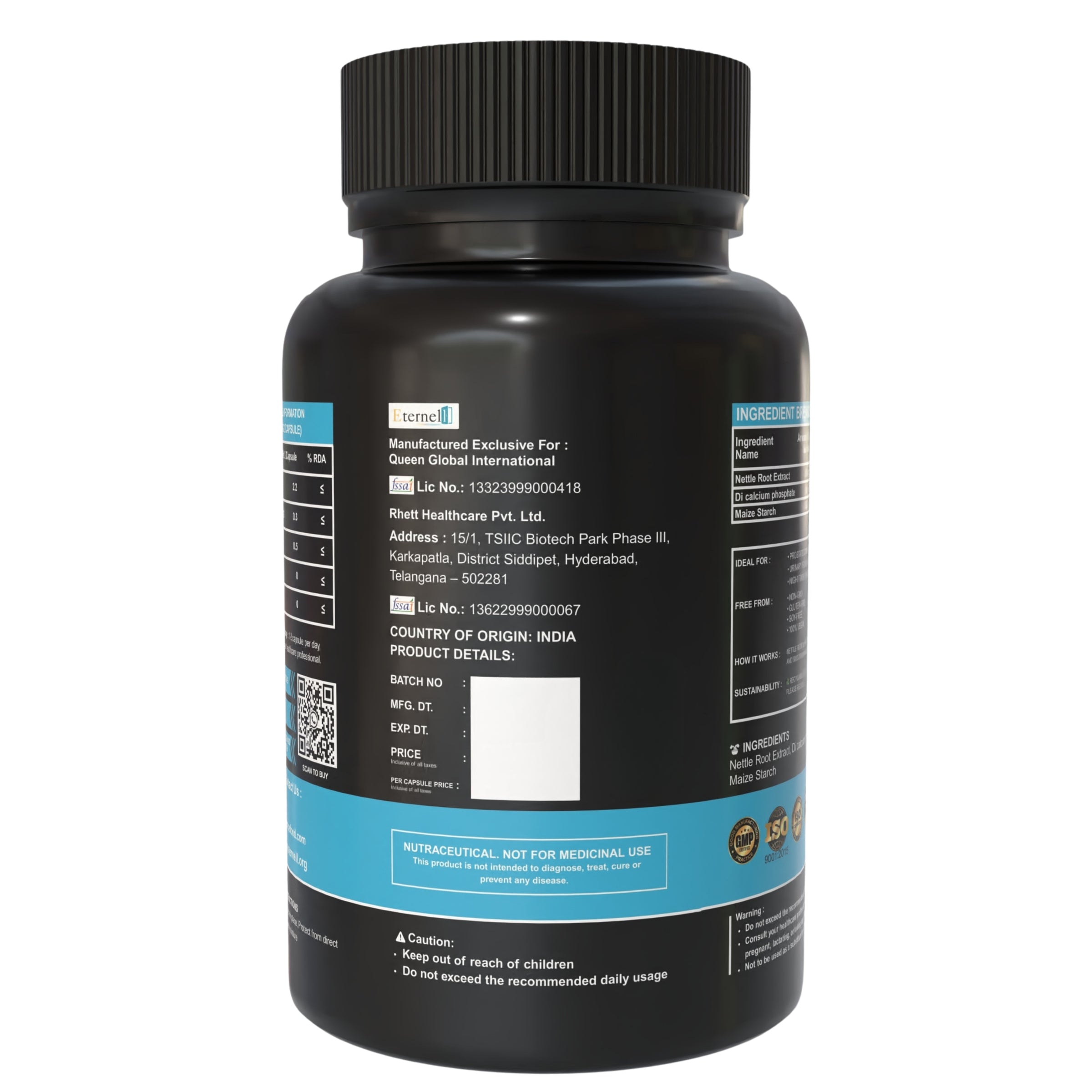 Nettle Root Extract Capsule - 500mg