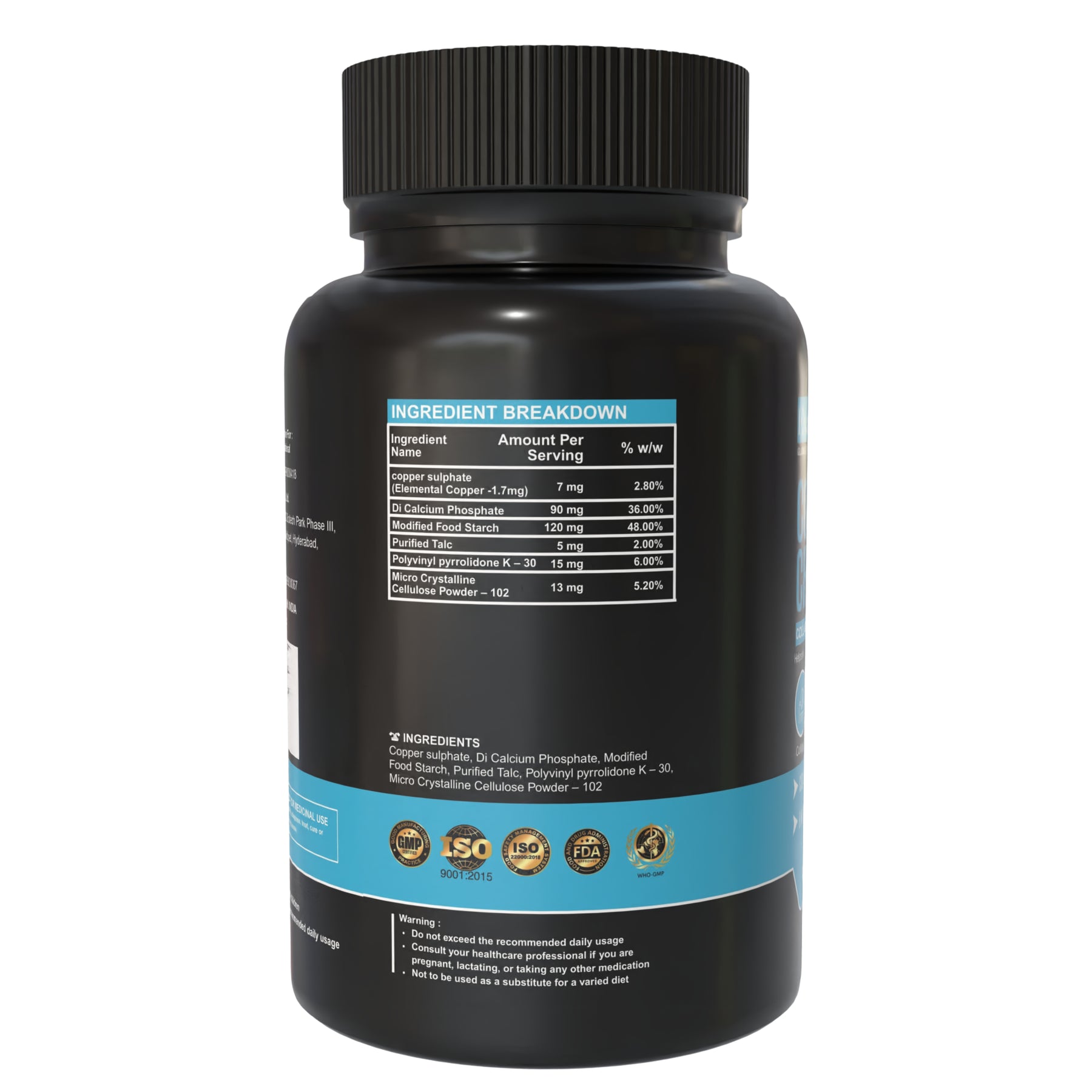 Copper Chelated Tablet – 7 mg