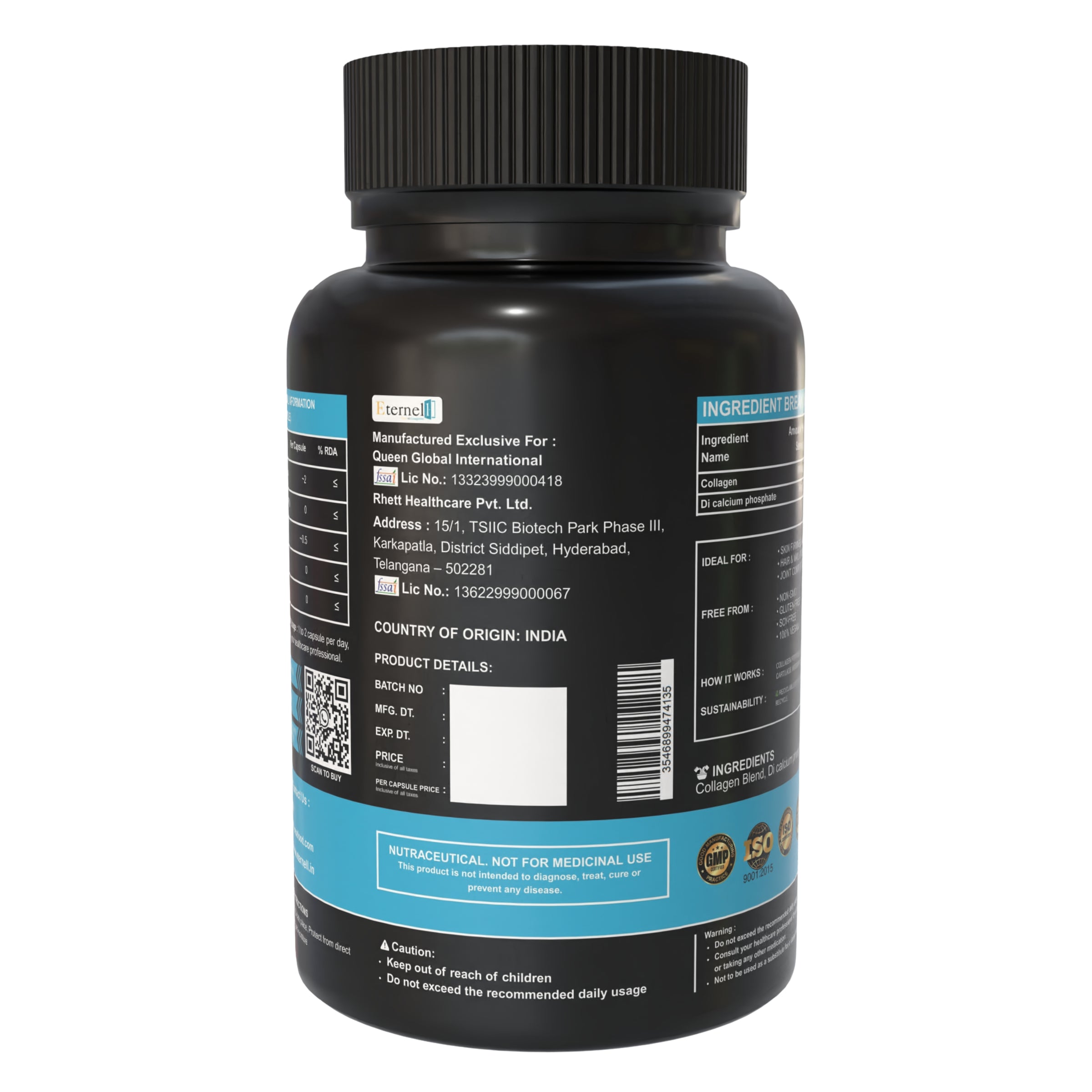 Collagen 500 mg – Skin, Hair & Anti-Aging Support