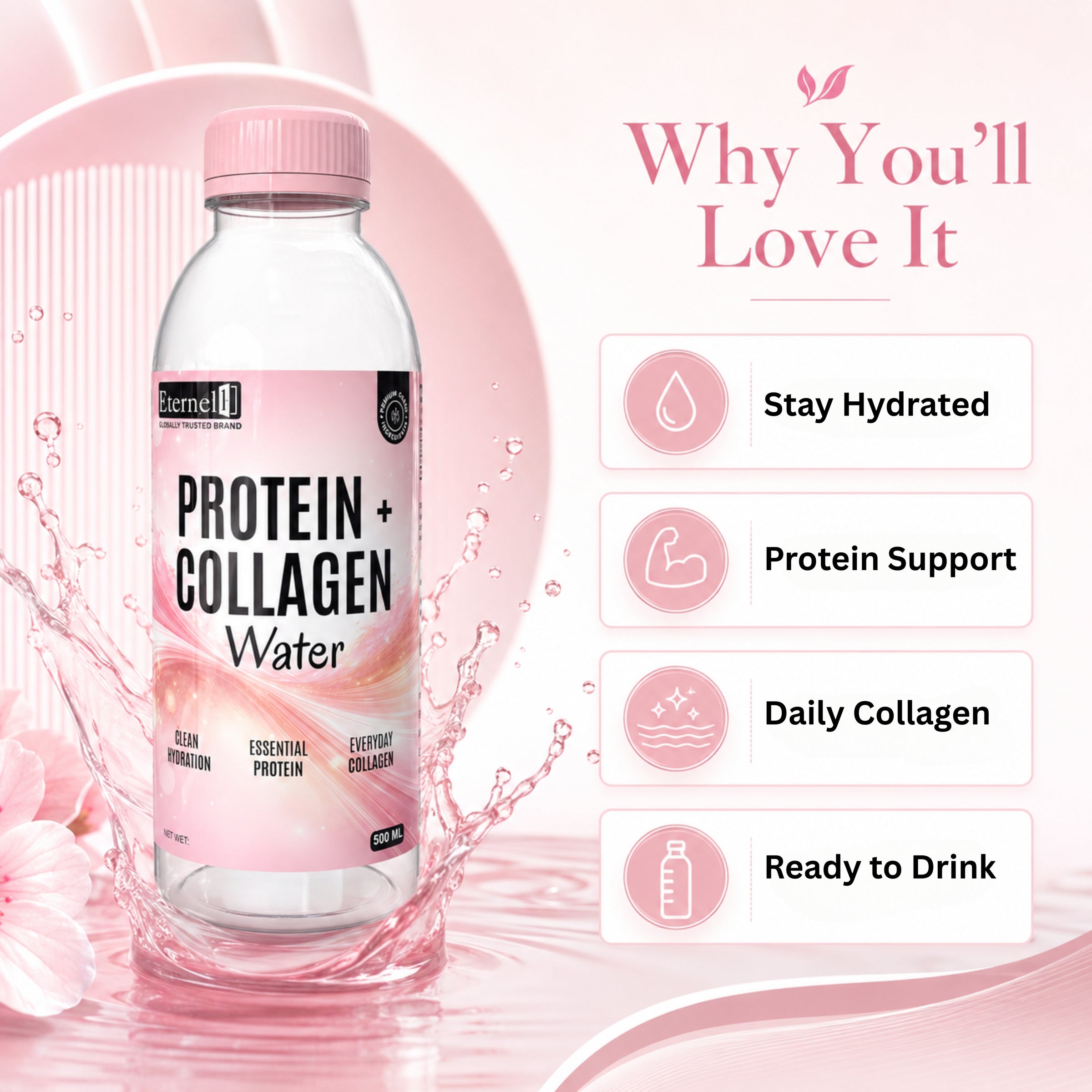 Protein & Collagen Water -  500 ml