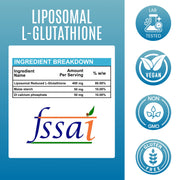 Liposomal L-Glutathione-500 mg Skin Brightening & Detox Support