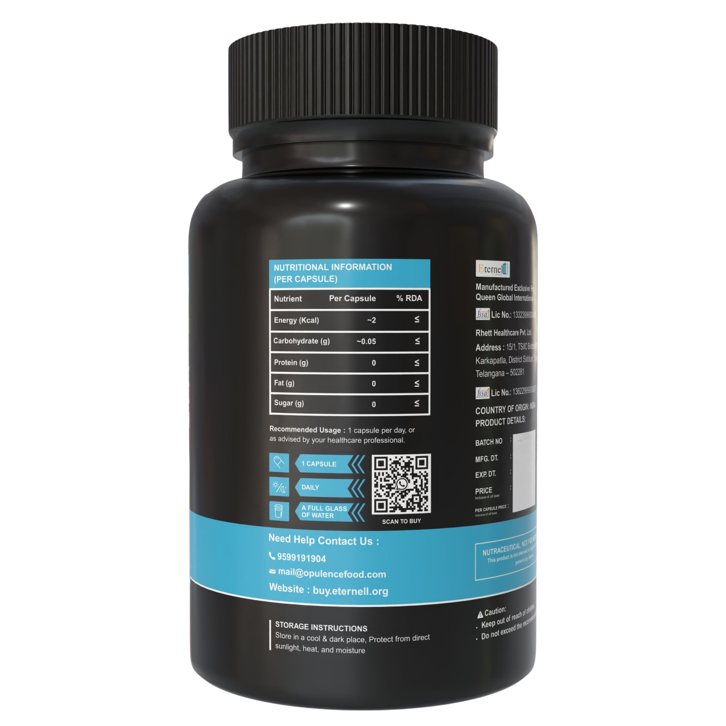 Liposomal L-Glutathione-500 mg Skin Brightening & Detox Support