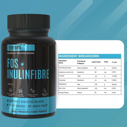 FOS+INULIN Fibre – 200g powder -1